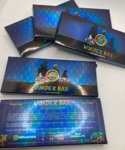 Canna Banana Wonder Bar for sale. This top-tier psilocybin chocolate bar blends rich chocolate flavor with a precisely dosed 4g of psilocybin mushrooms to deliver a smooth and pure high without the stomach discomfort often caused by traditional mushrooms.